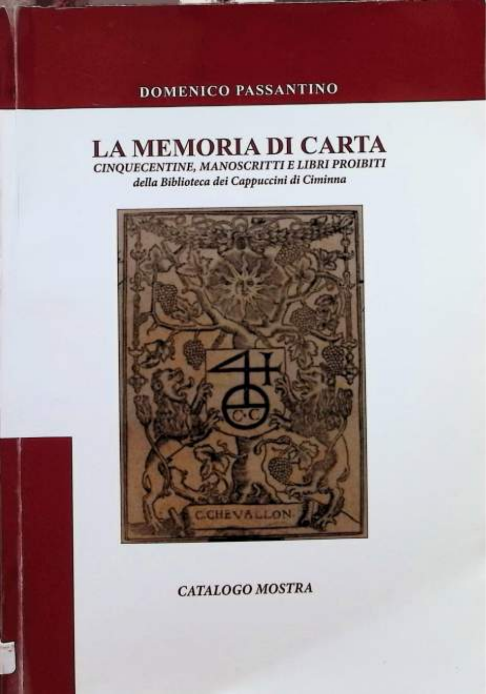Copertina del libro La memoria di carta di Domenico Passantino